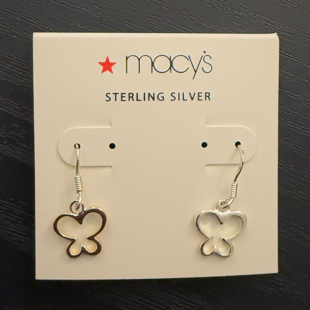 Sterling Silver Butterfly Earrings